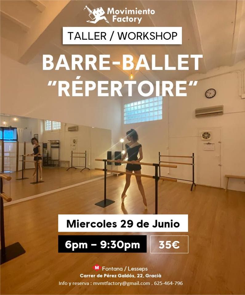 Taller Ballet - barre- ballet- r\u00e9pertoire