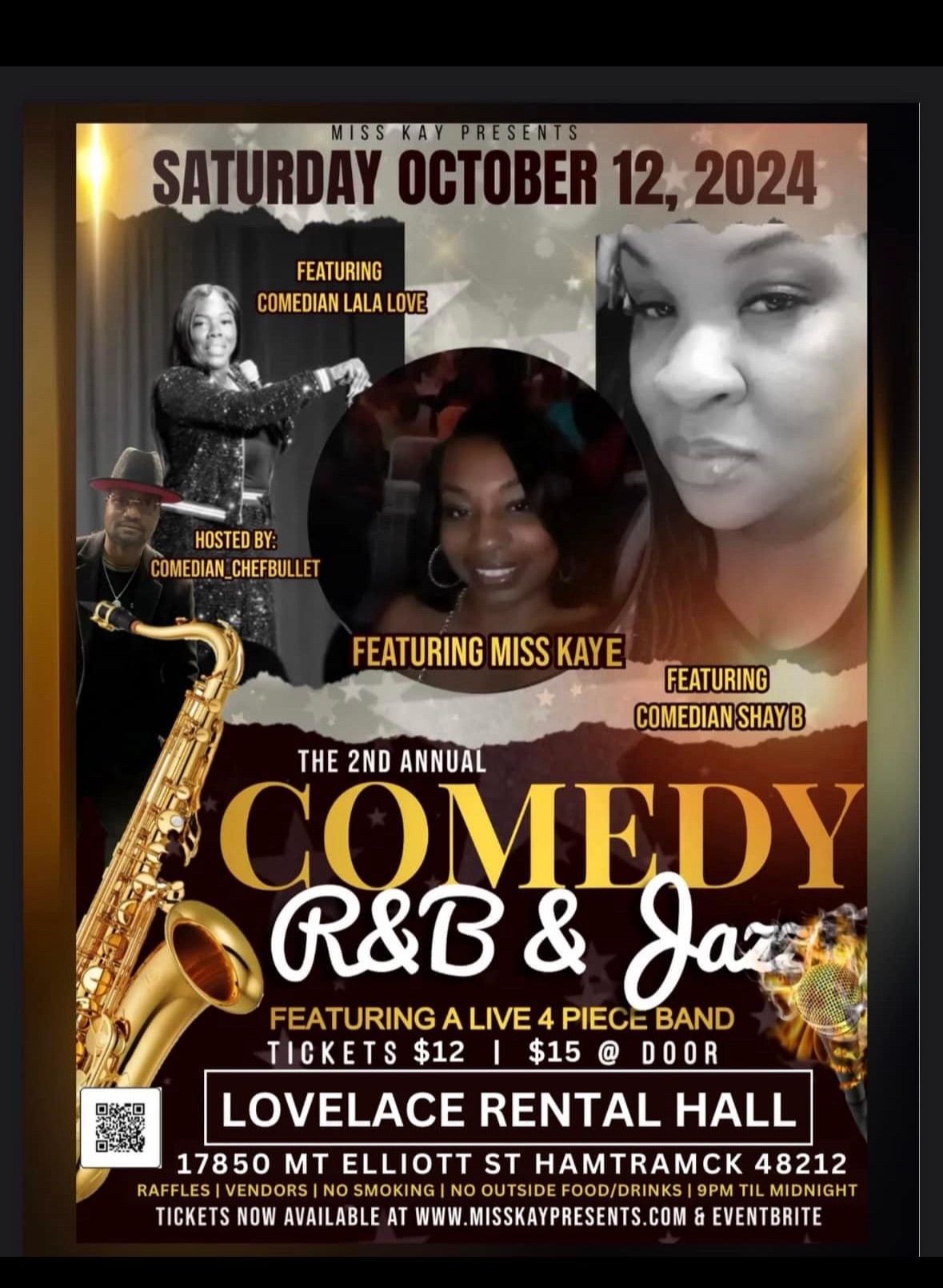 Miss Kaye Presents an Evening of Comedy R&B and Jazz