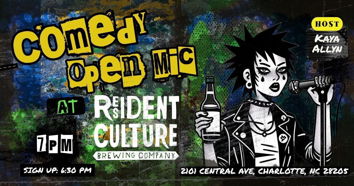 Comedy Open Mic at Resident Culture