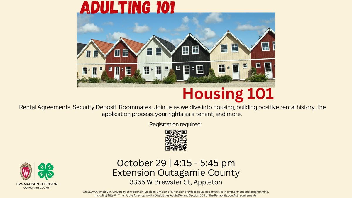 Adulting 101 - Housing 101