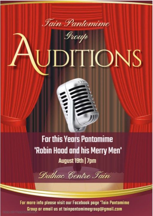 Tain Pantomime Audition