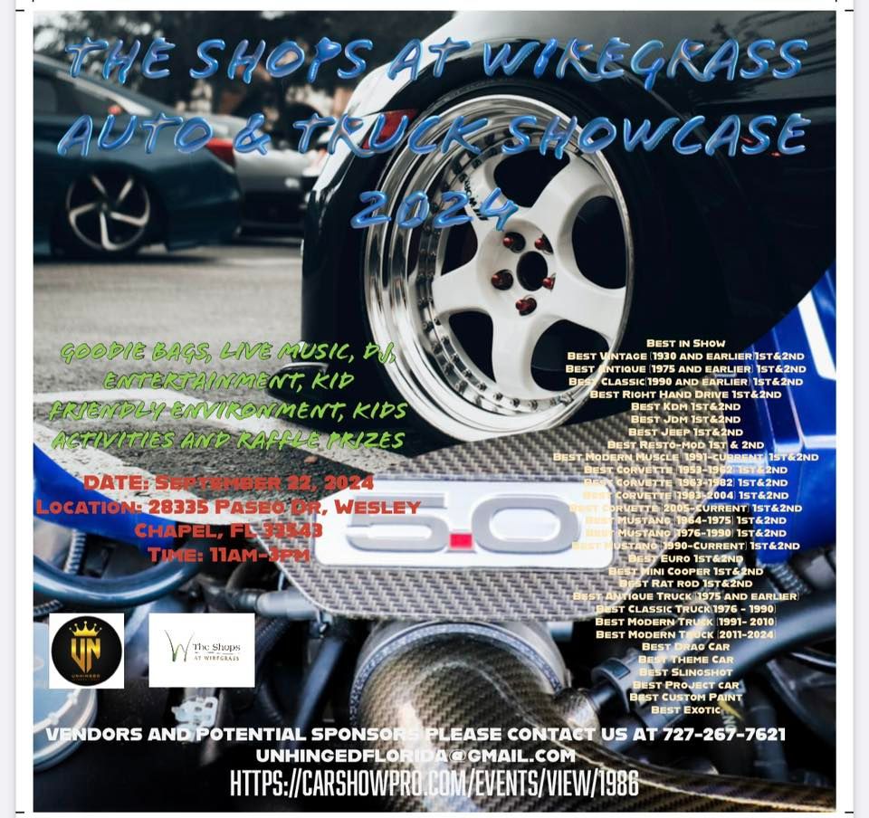 The Shops at Wiregrass Auto & Truck Showcase 2024