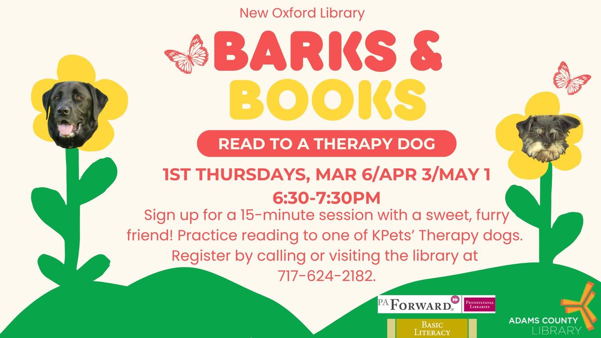 Barks & Books: Read to a Therapy Dog