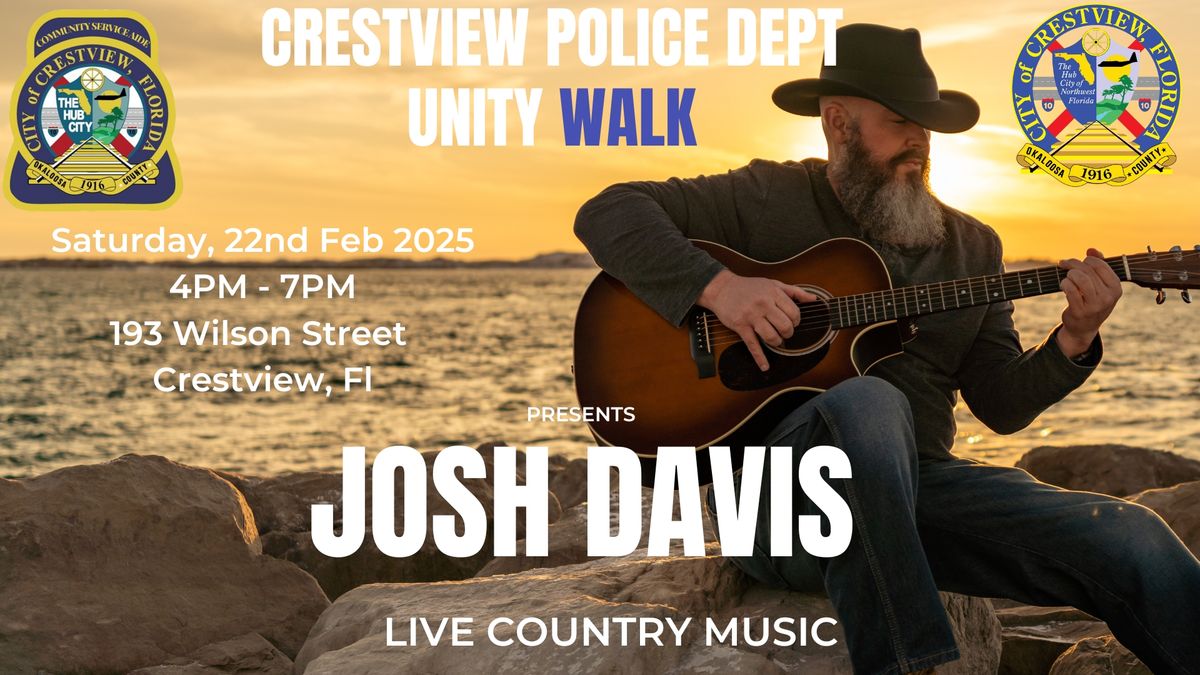 Josh Davis Live At Crestview Police Departments 2025 Unity Walk