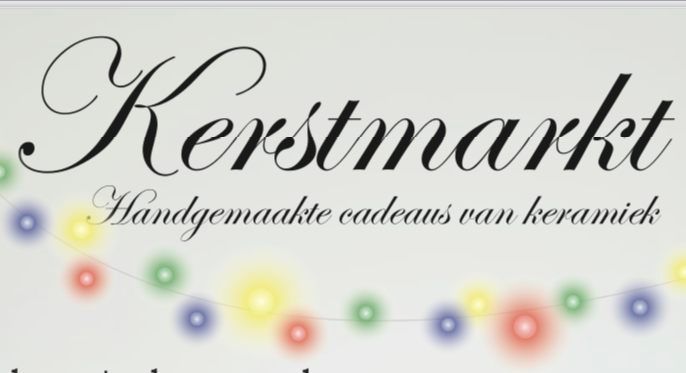 Kerstmarkt (Handgemaakte cadeaus van keramiek)