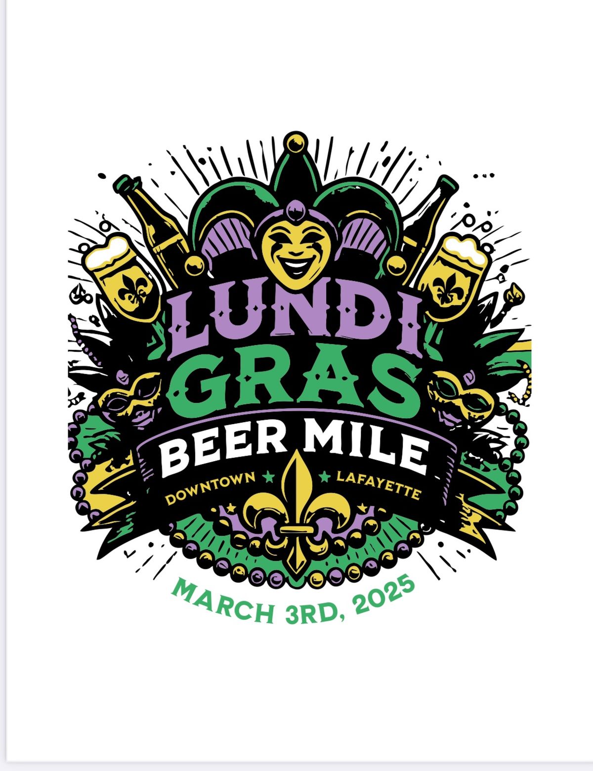 1st Annual Lundi Gras Beer Mile