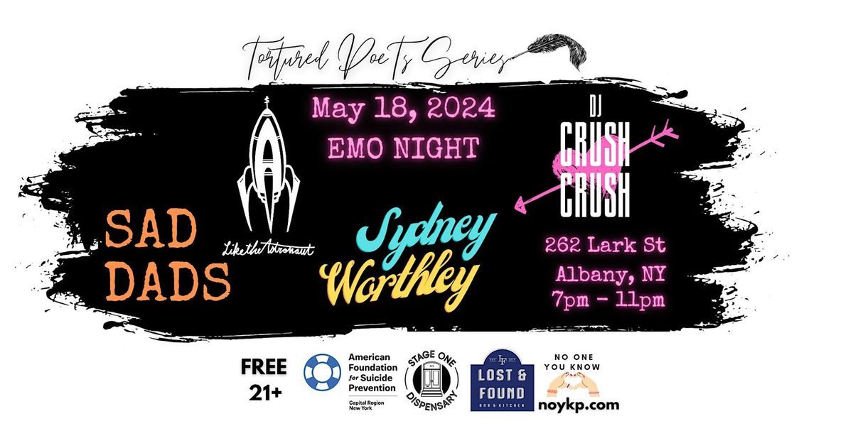 No One You Know Presents Tortured Poets Series: Emo Night at The Eleven