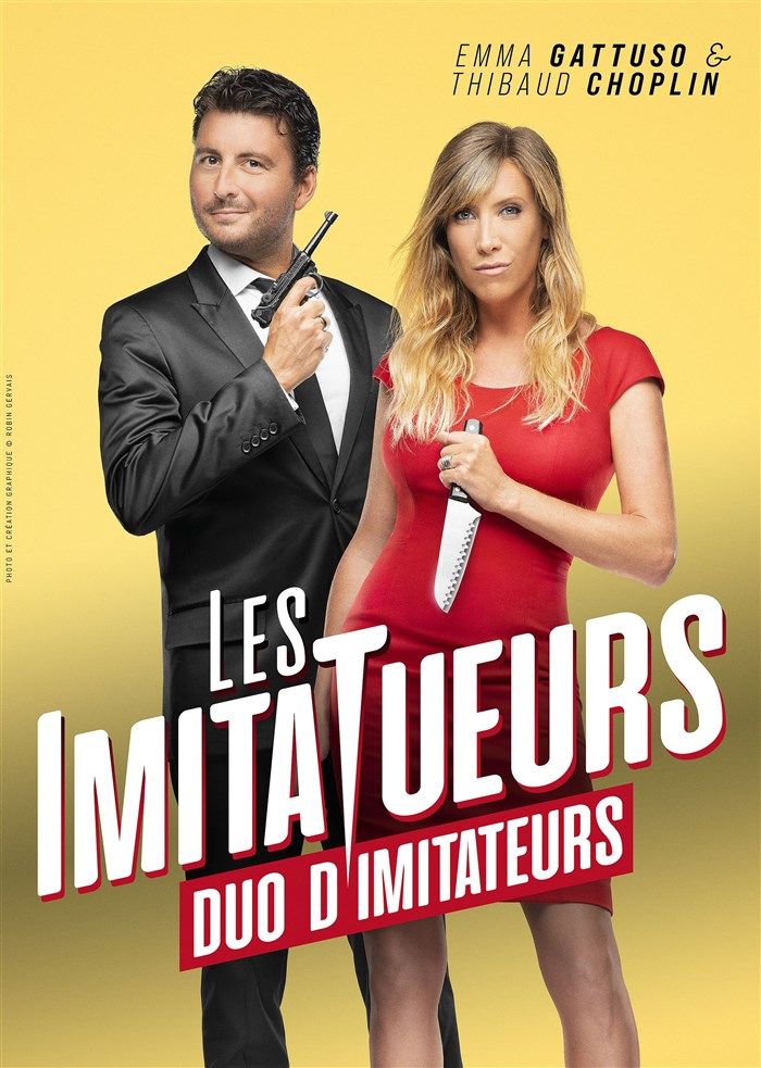 Emma Gattuso et Thibaud Choplin dans Les ImitaTueurs