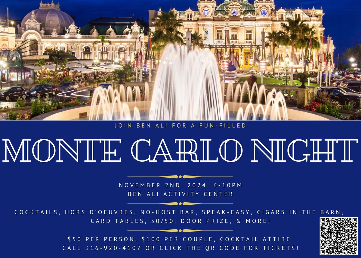 Monte Carlo Night Hosted by Ben Ali Shriners