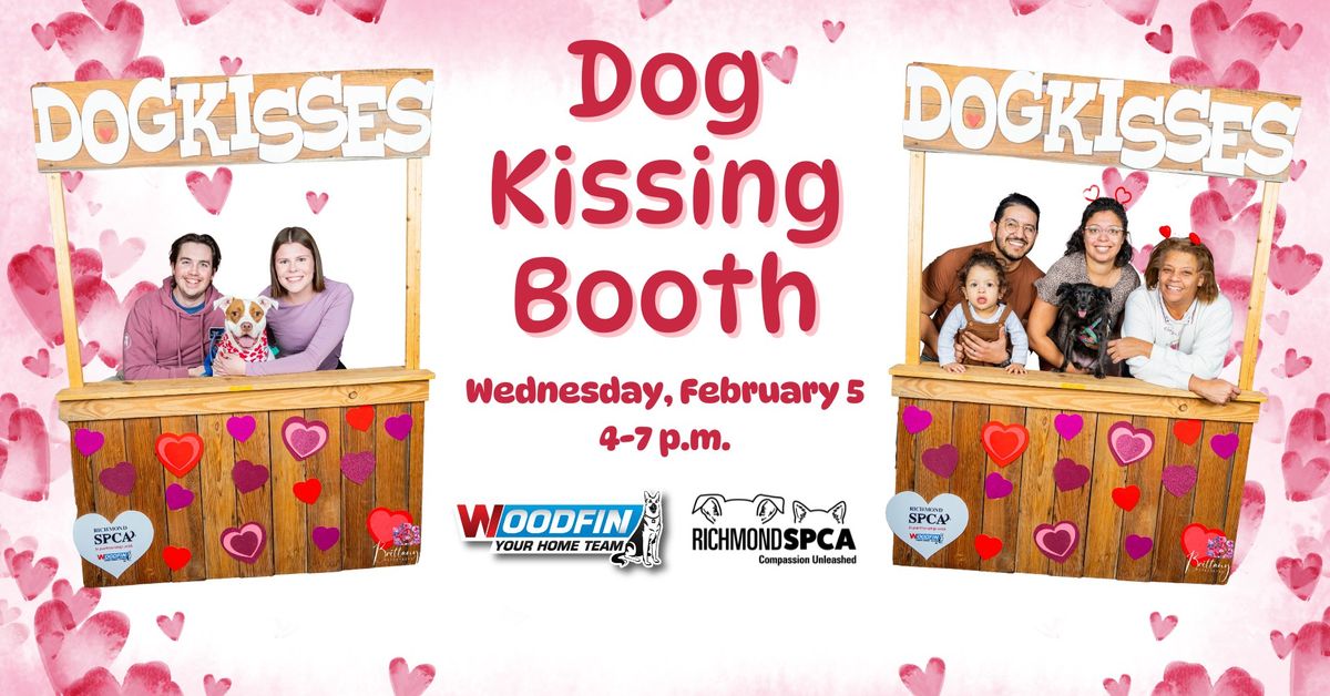 Dog Kissing Booth at the Richmond SPCA