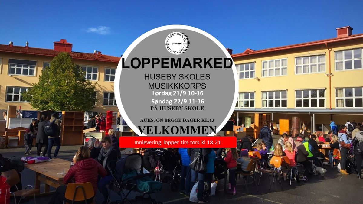 Loppemarked Huseby Skole dag 2 av 2