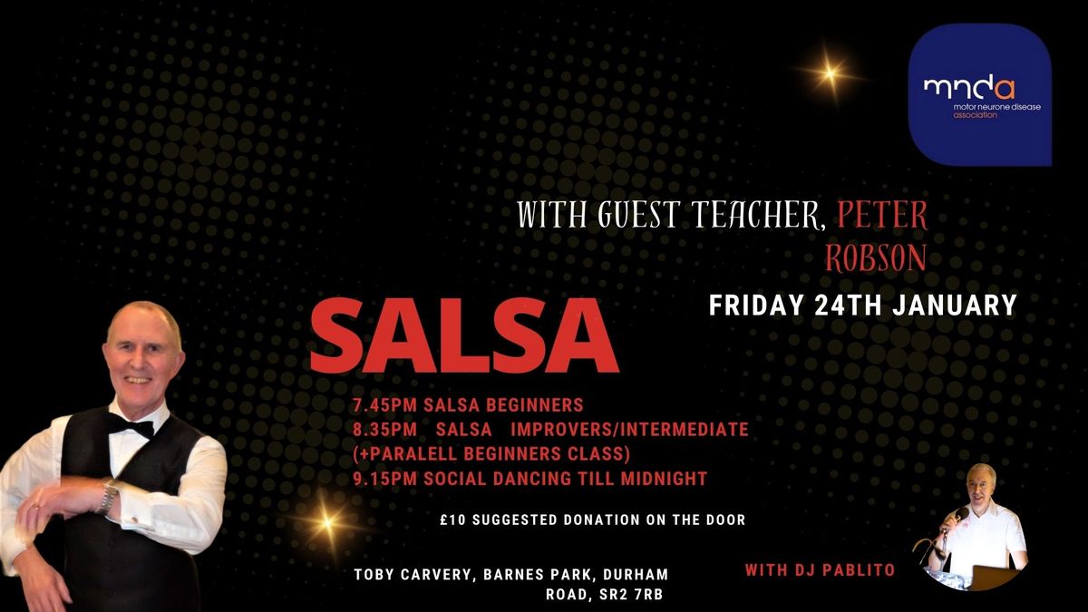 Salsa for Charity with PETER ROBSON & DJ PABLITO for MNDA