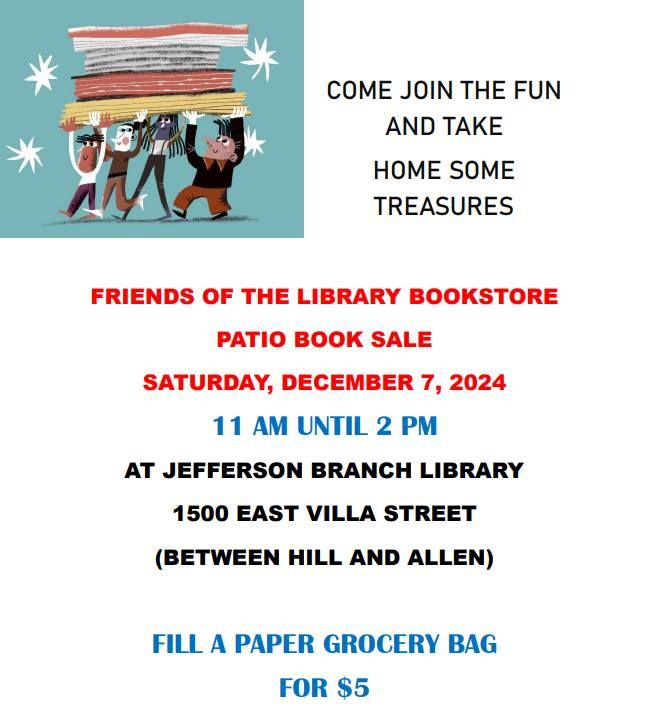 Friends of the Library Patio Book Sale