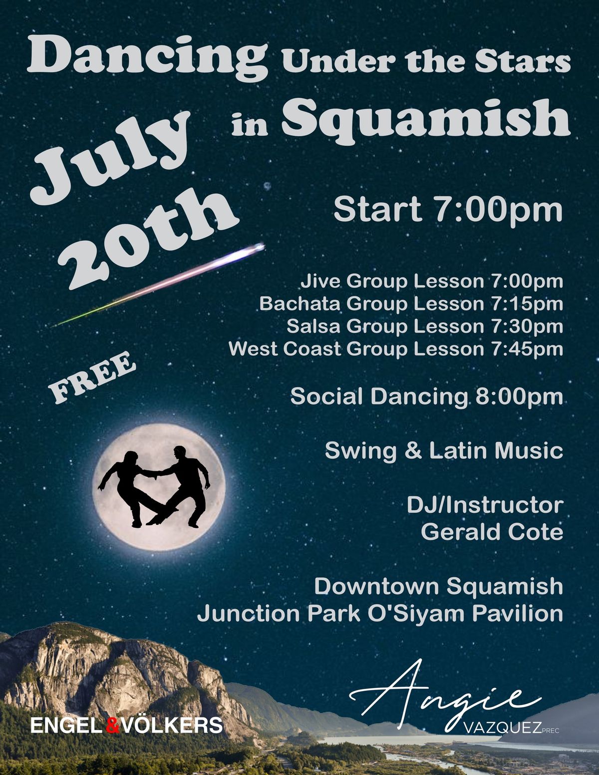 Dancing Under The Stars in Squamish
