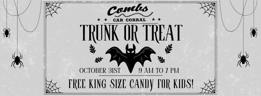 Combs Car Corral's Annual TRUNK OR TREAT