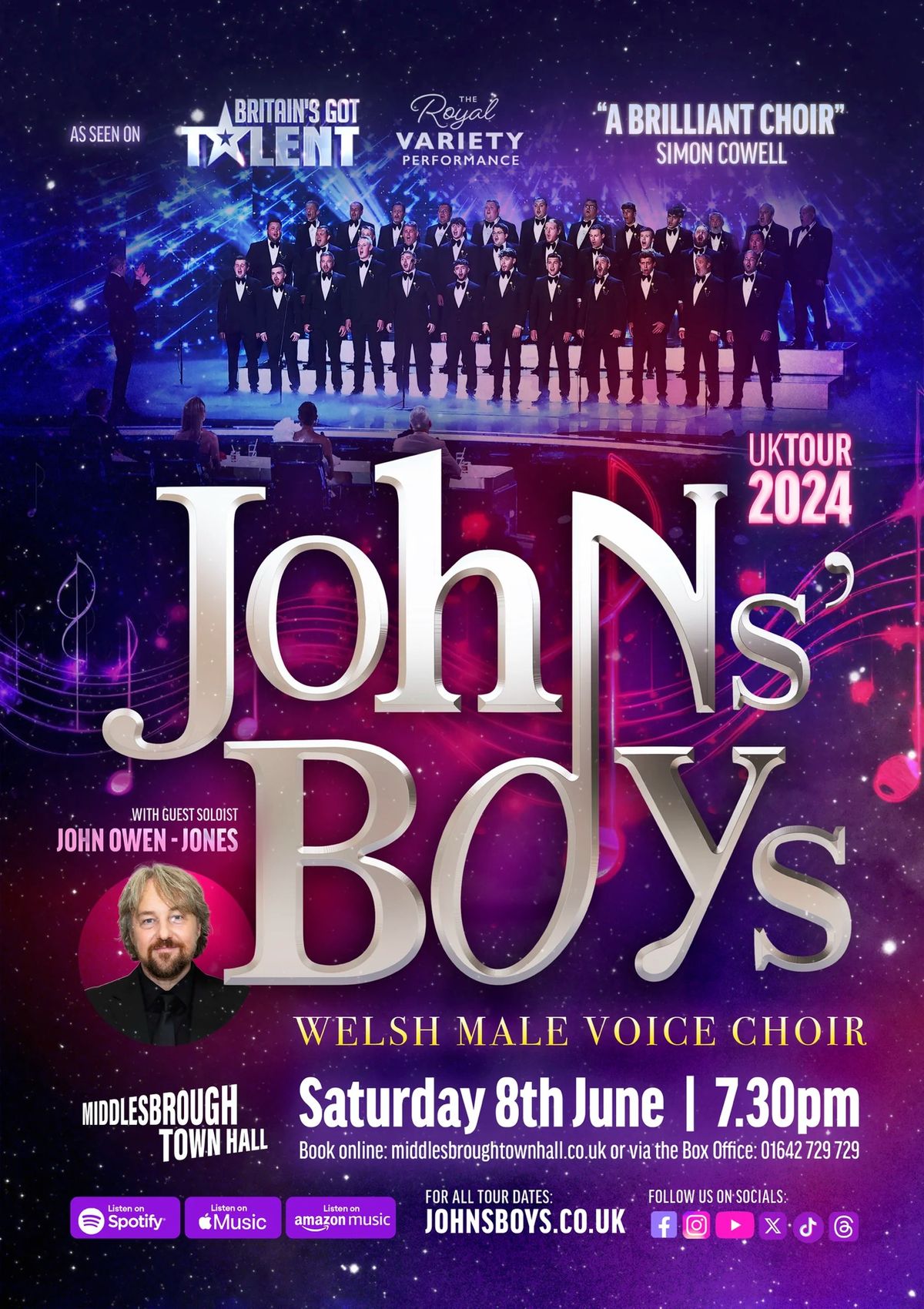 John's Boys at Middlesbrough Town Hall