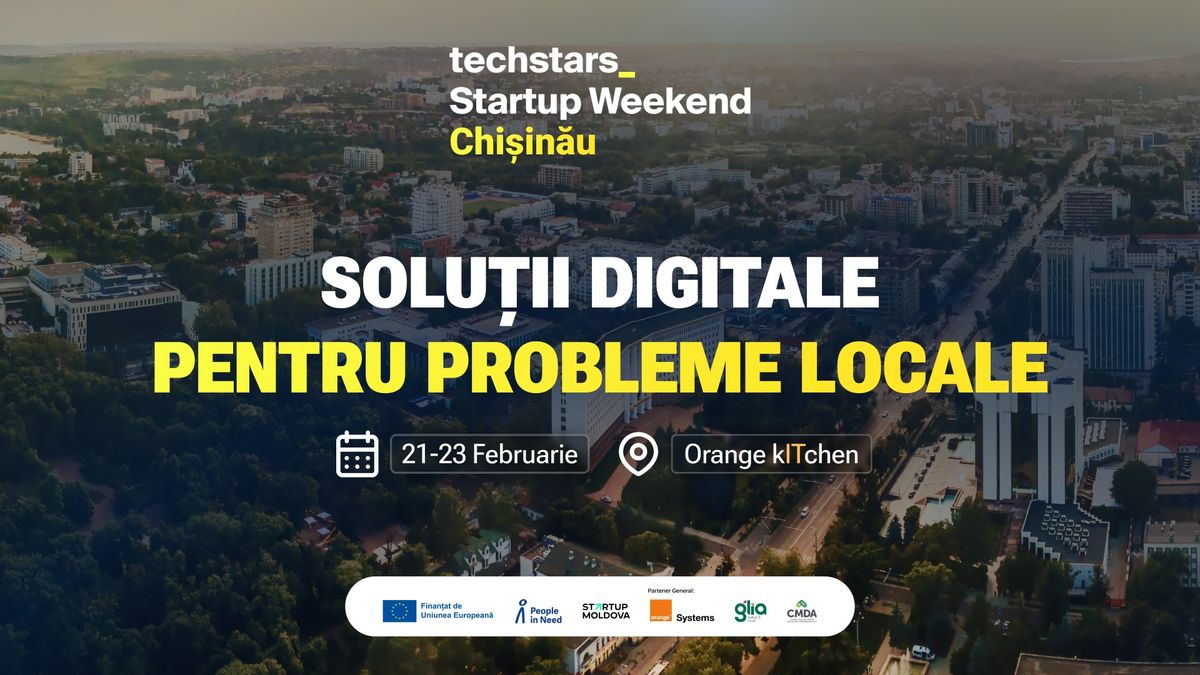 Techstars_ Startup Weekend: Solu\u021bii Digitale pentru Probleme Locale