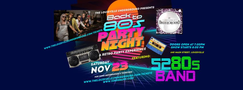 80s Night with 5280s Band!