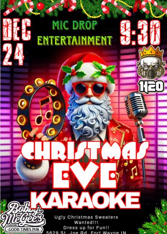 Christmas Eve Karaoke Ugly Sweater Party 