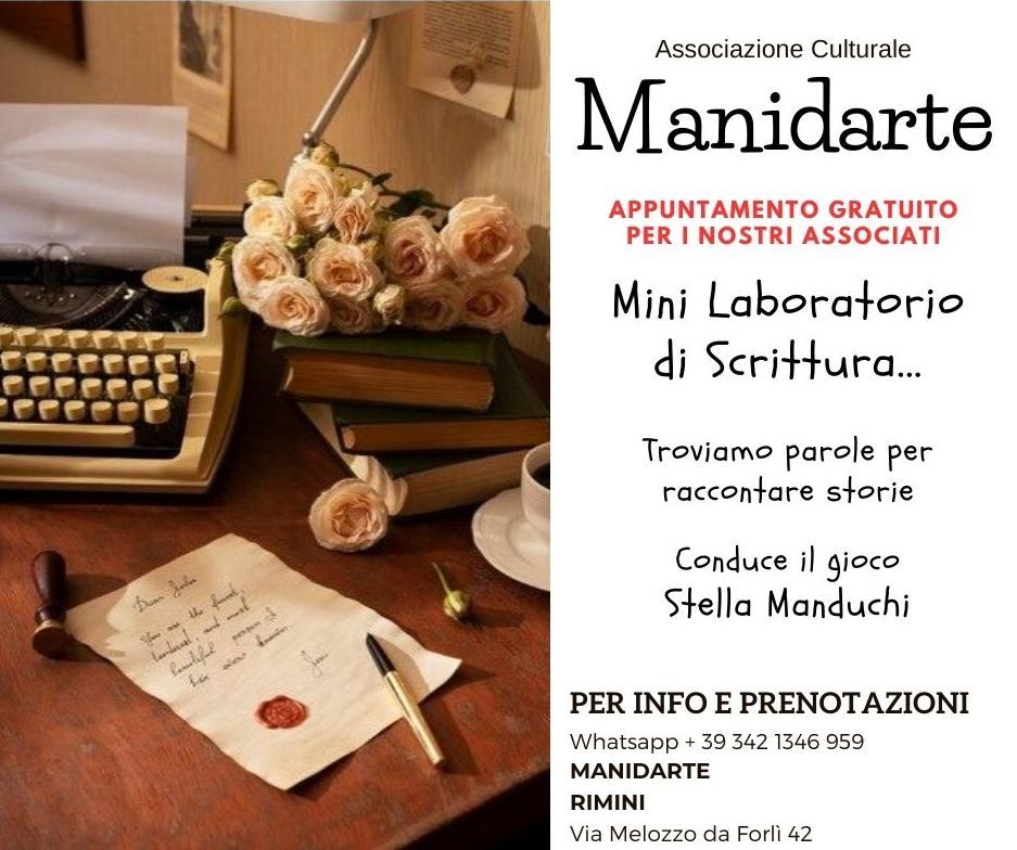 LABORATORIO DI SCRITTURA CREATIVA - con Stella Manduchi e Francesca Mairani