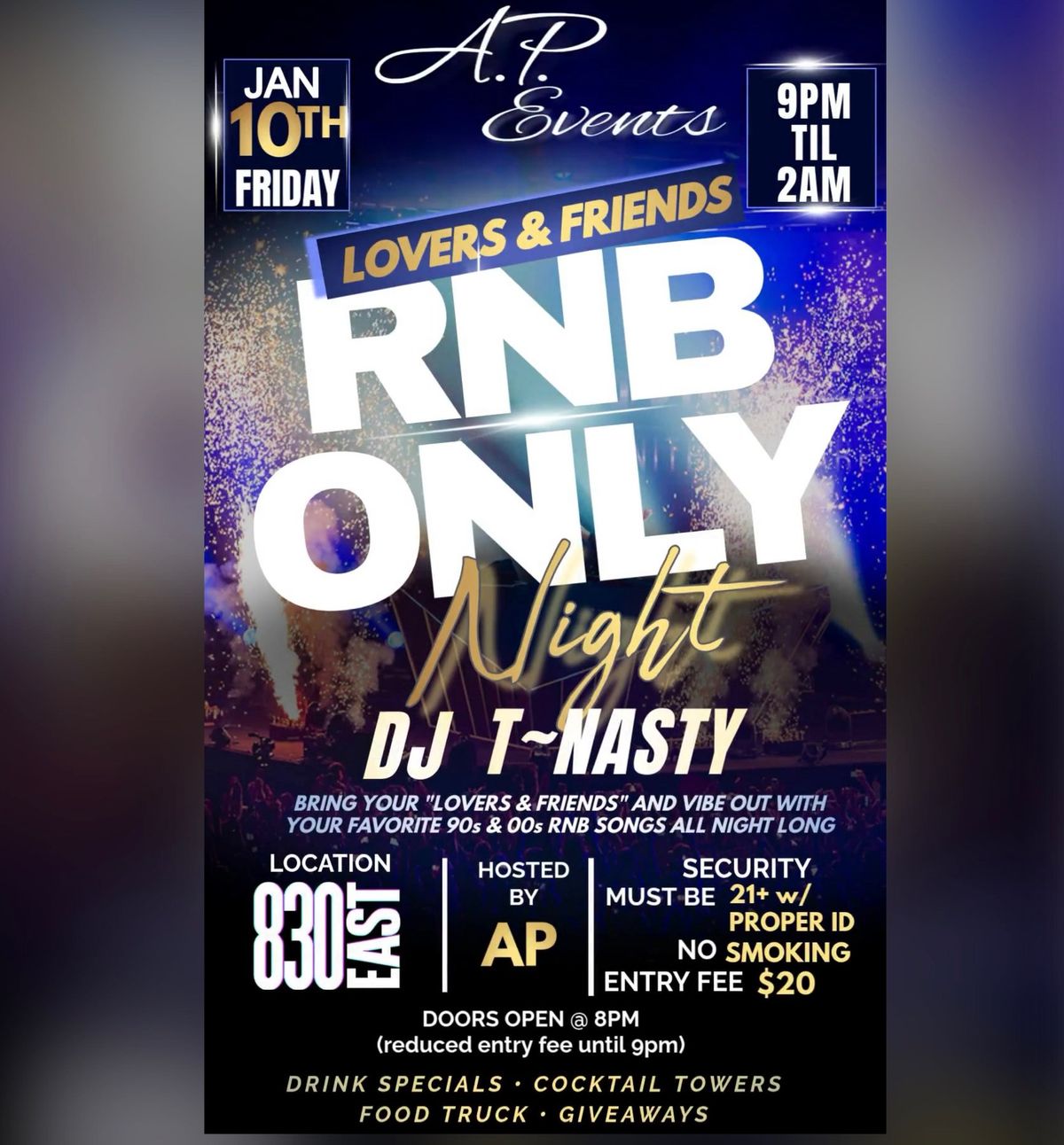 \u201cRnB Only: Lovers & Friends\u201d Night!