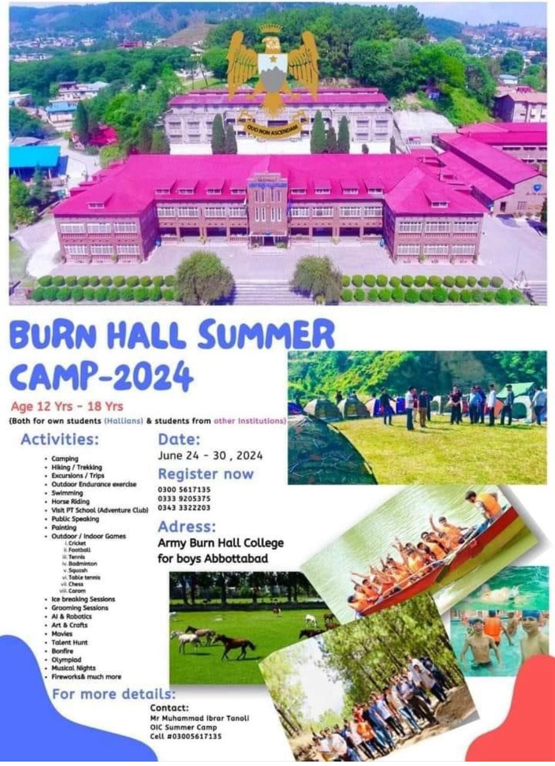 Burn Hall Summer Camp 2024