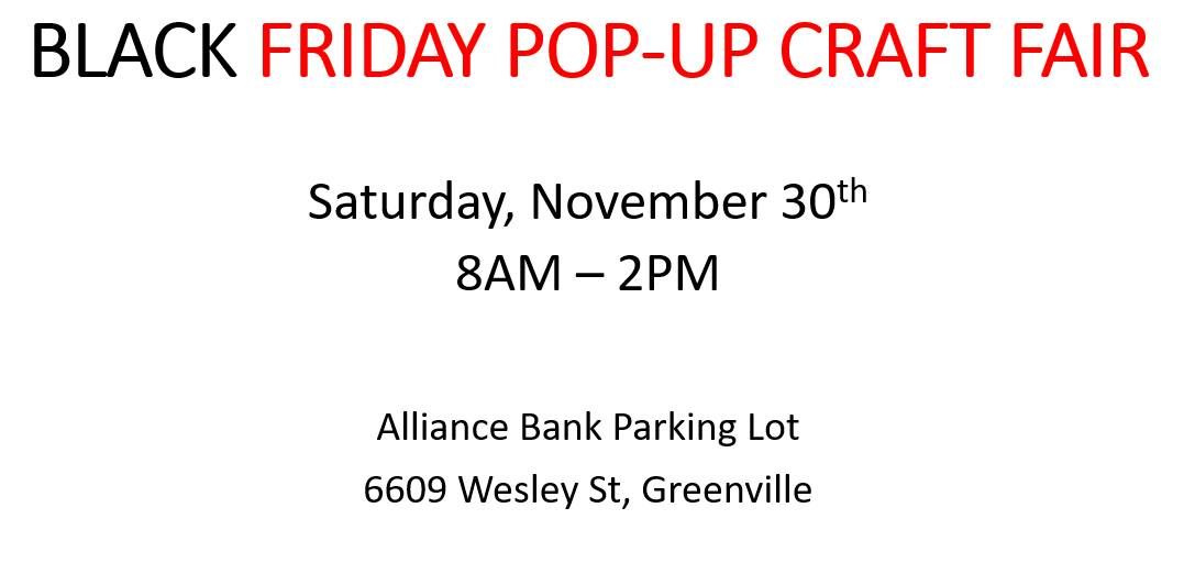 Black Friday Pop-Up Craft Fair