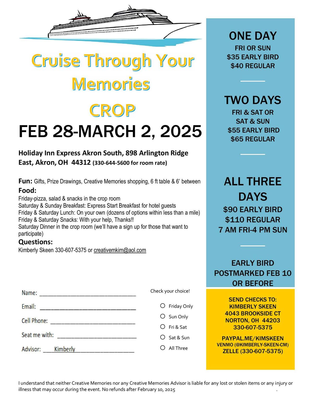 Cruise Thru Your Memories Crop 2025