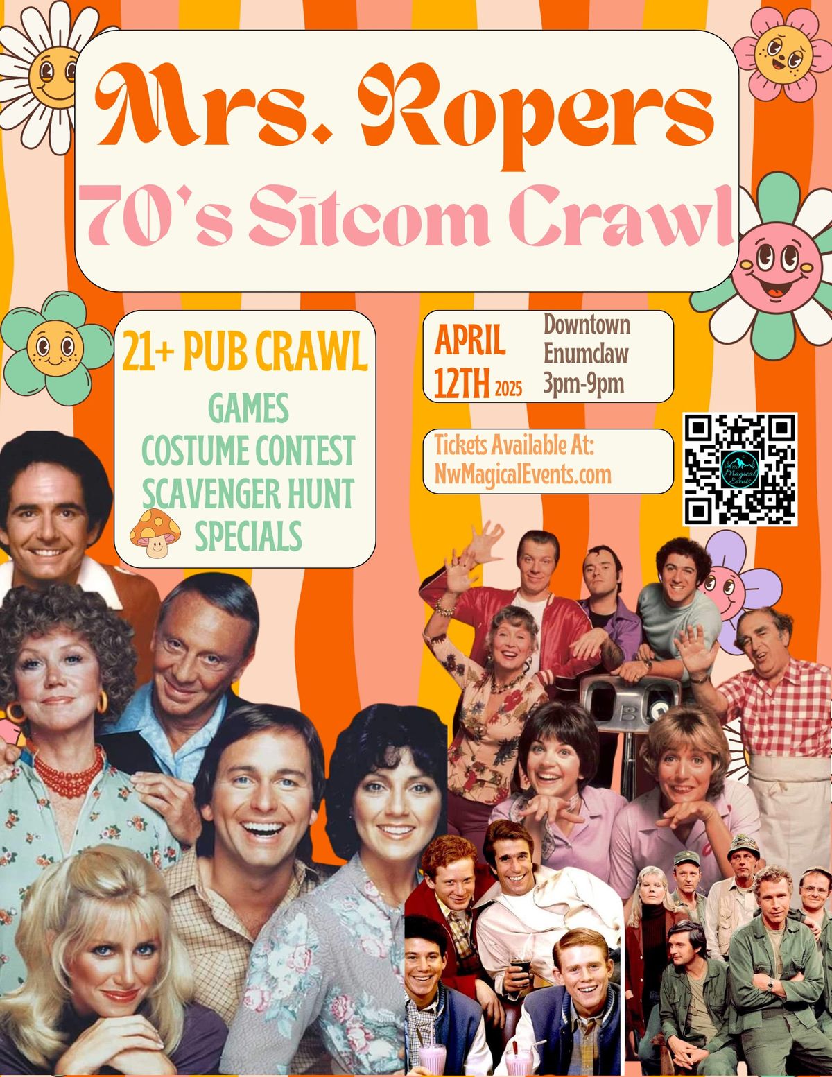 Mrs. Ropers 70\u2019s Sitcom Crawl