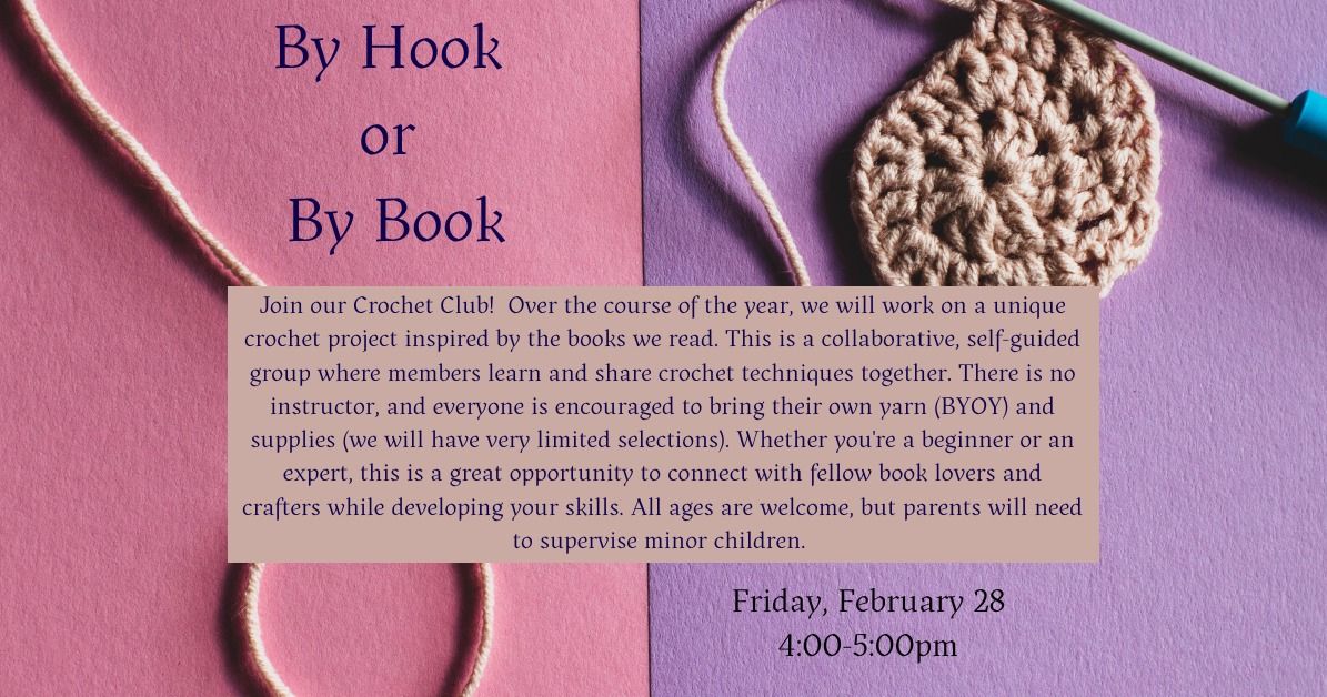 By Hook or By Book Crochet Club