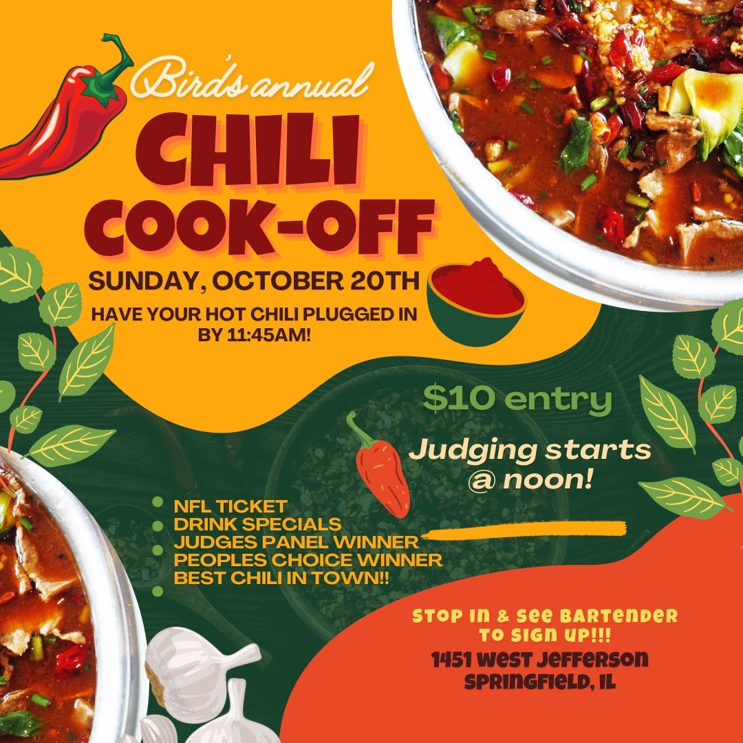 Bird's annual chili cook off!