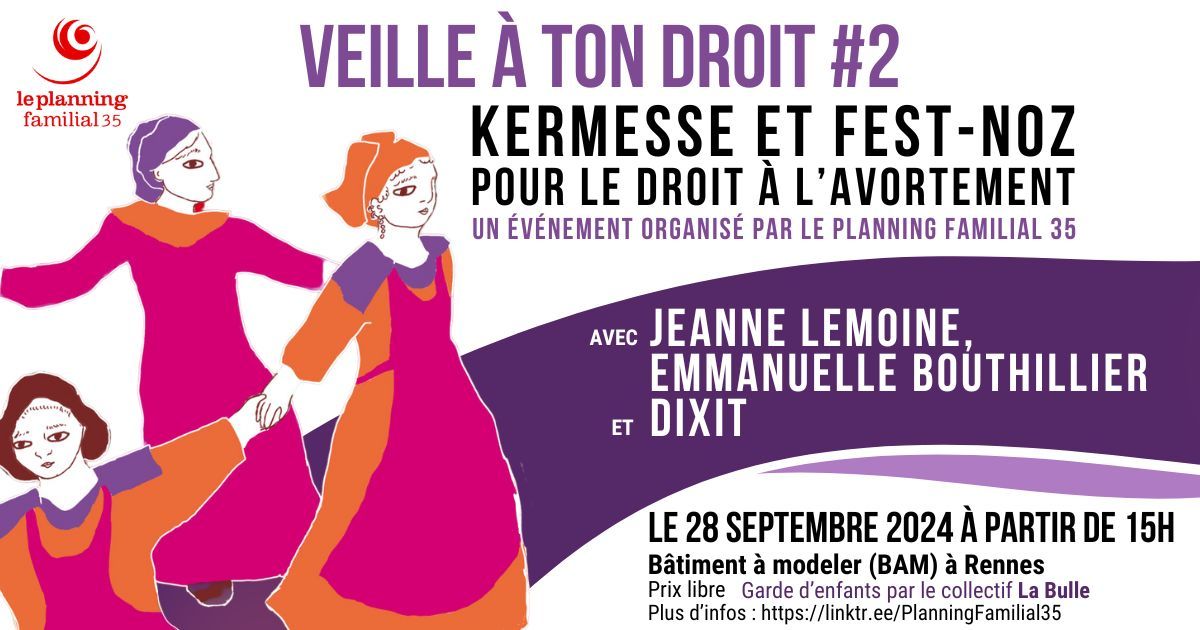 Kermesse et fest-noz pour le droit \u00e0 l'avortement \ud83d\udc9c\u2728\u270a