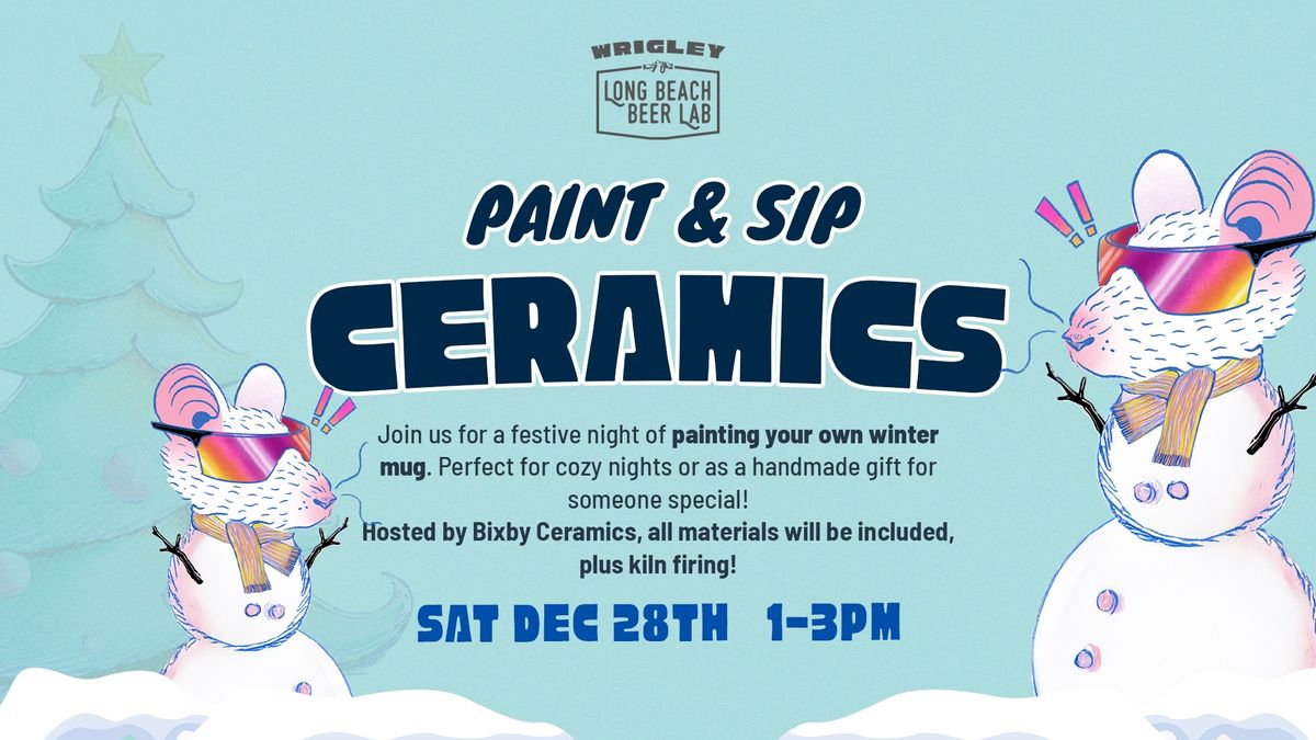 Paint N Sip Ceramics: Winter Mug Edition