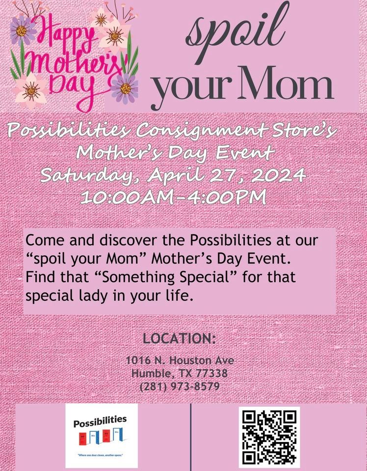 Spoil your Mom!! Mother\u2019s Day Event