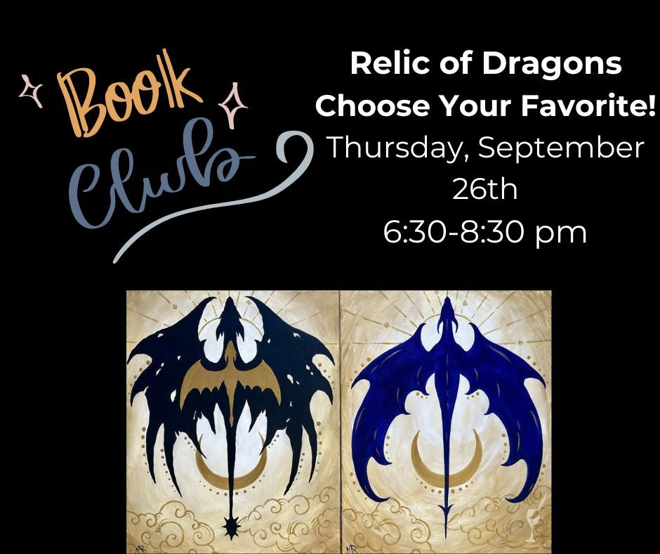 Fantasy Book Club Paint Night-Relic of Dragon with New Product Option & DIY Themed Candles available