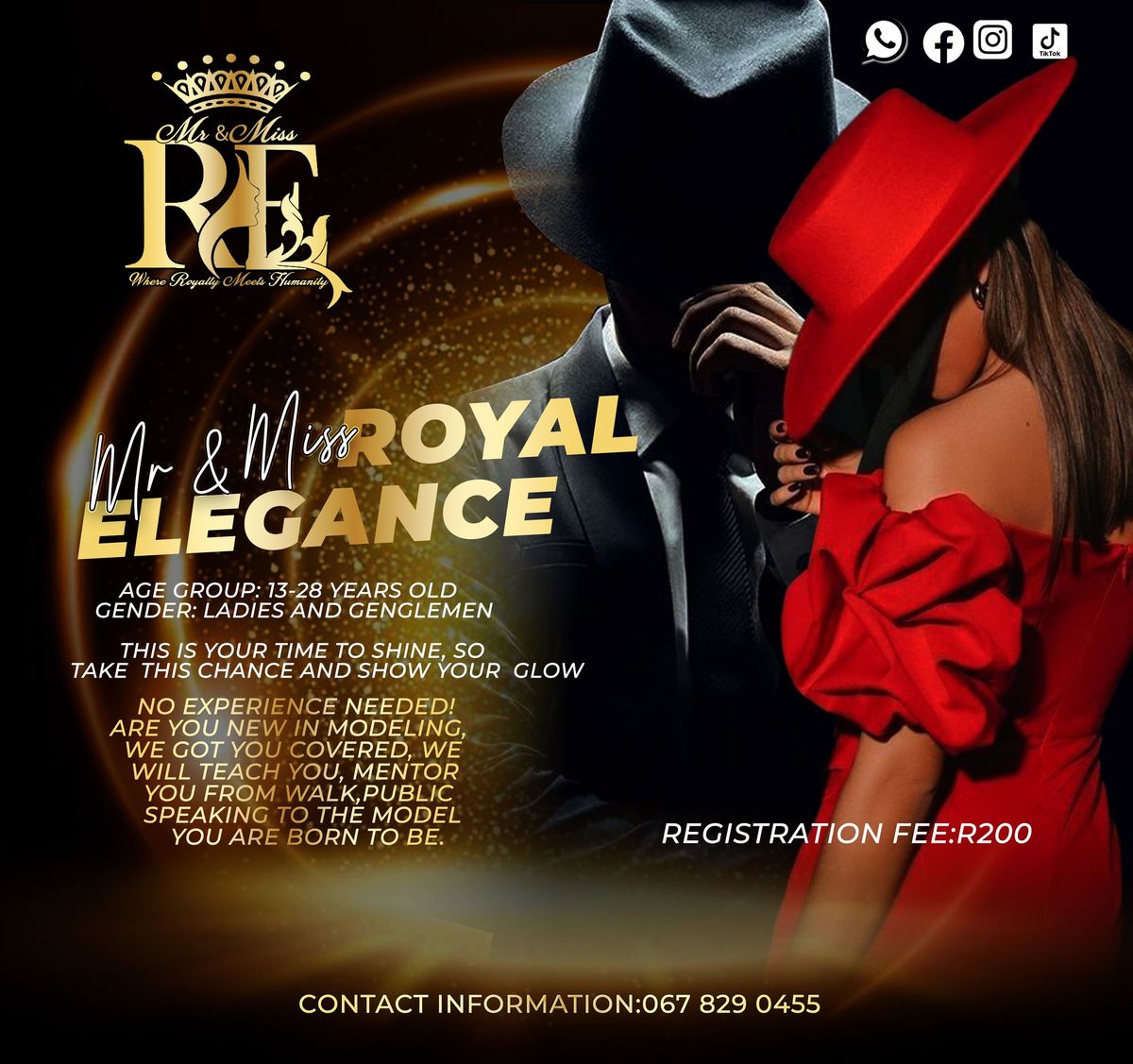 MR & MISS ROYAL ELEGANCE 2024 REGISTRATIONS ARE OPEN,ENTER NOW!!! GRAND FINAL will be at Marlboro community hall 