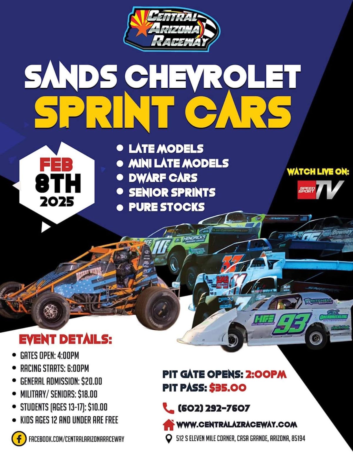 Sands Chevrolet Wild West Sprint Cars Season Opener