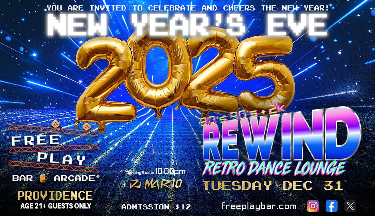 Ring in New Year's Eve 2025 @ Freeplay Providence!