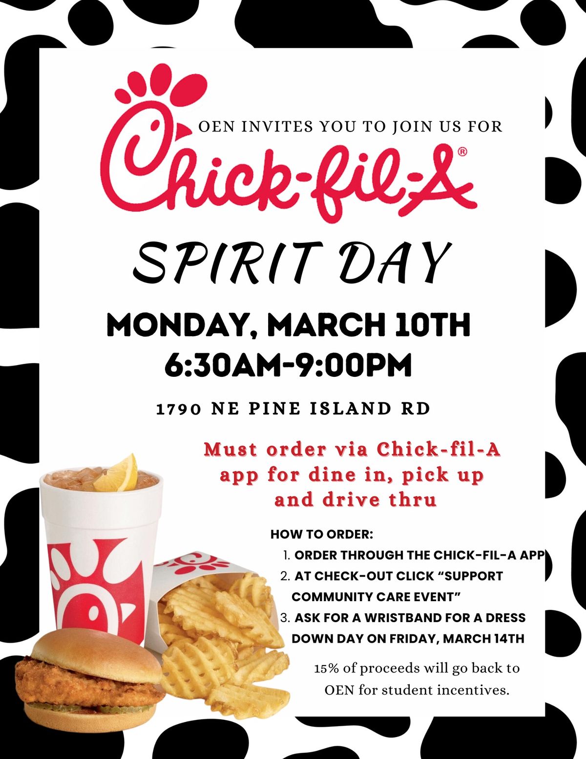 OEN Chick-fil-A spirit day