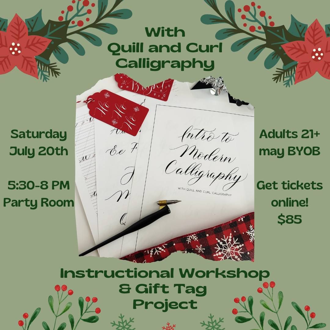 Intro To Modern Calligraphy Workshop - Gift Tag Project