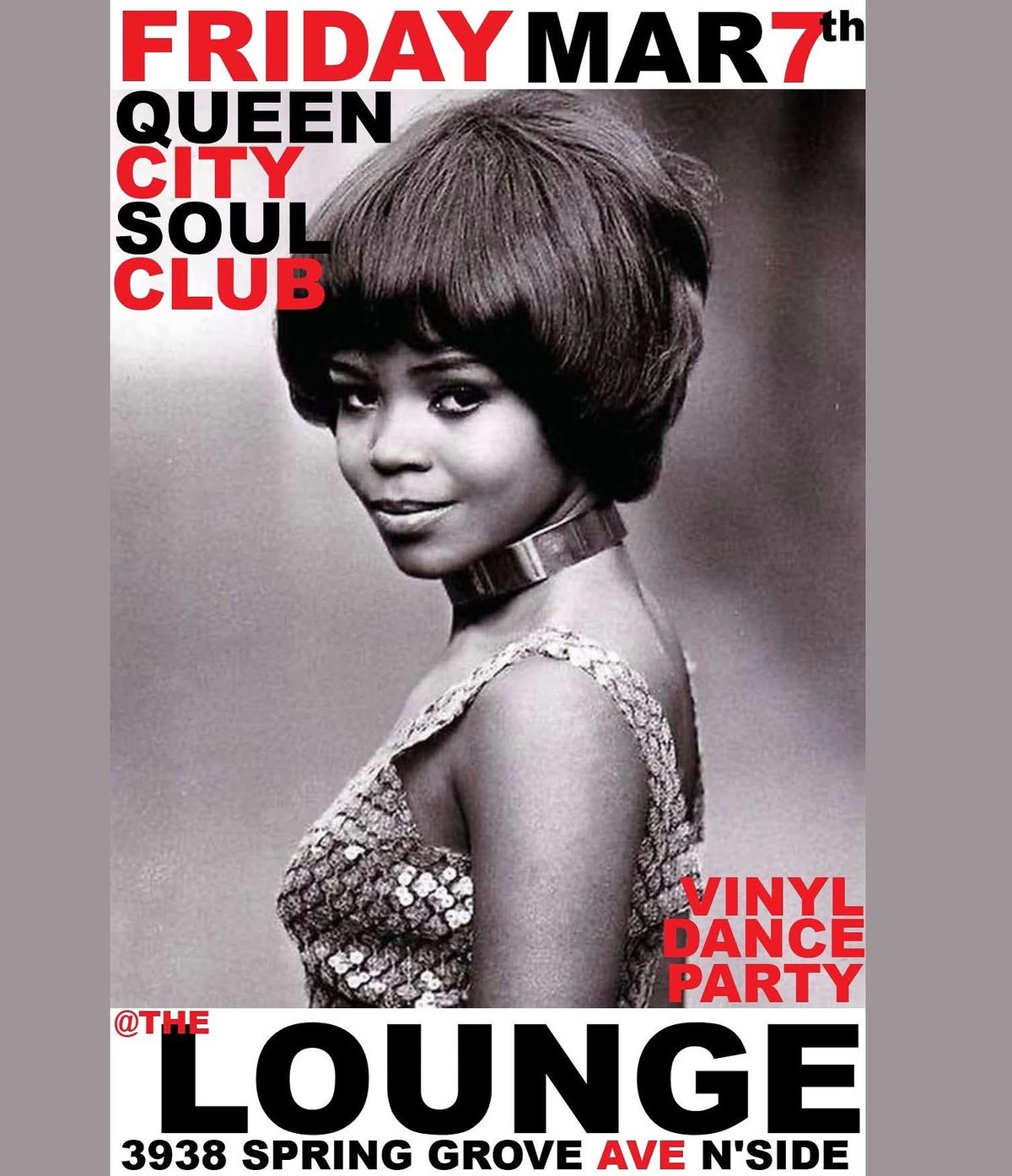 Queen City Soul Club all-Vinyl Dance Party, March Edition!