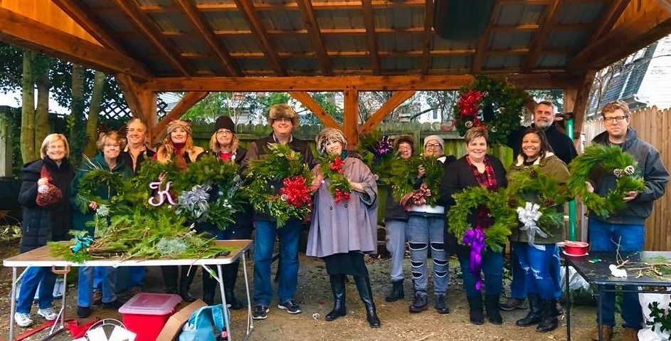 Kevin and David's Annual Wreath Making Party