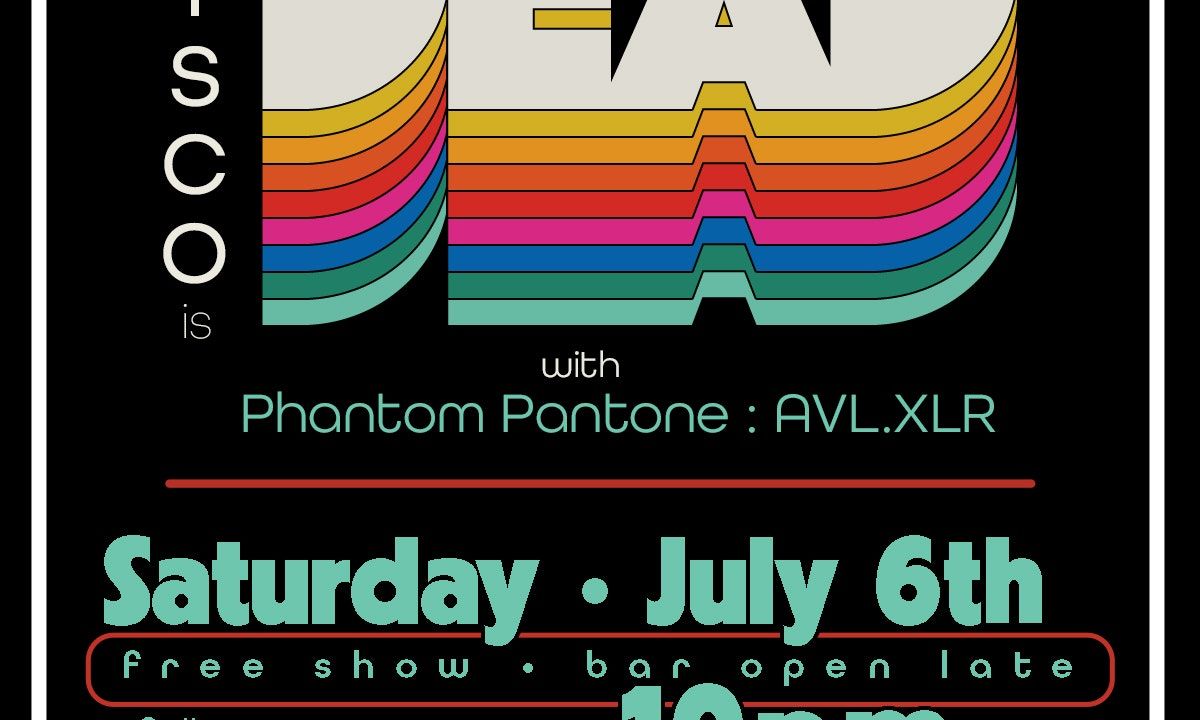 Disco Is Dead with Phantom Pantone AVL:XLR