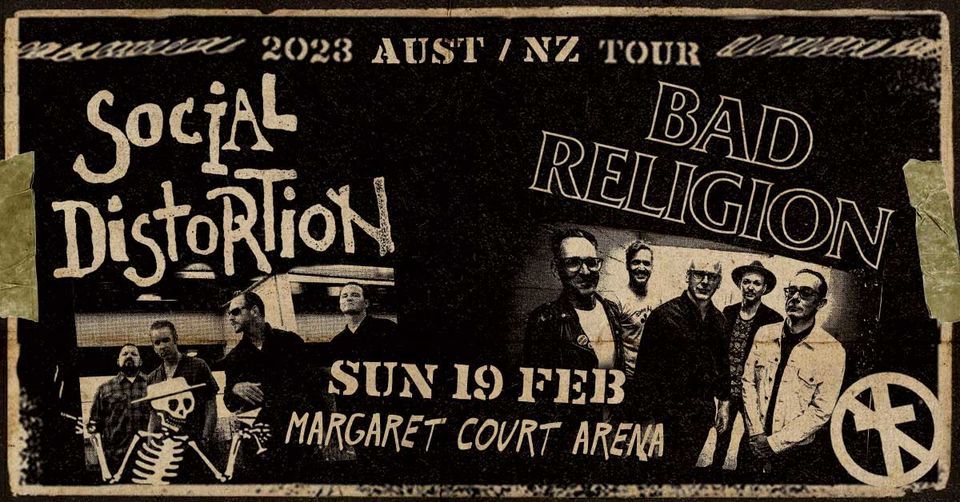 Social Distortion & Bad Religion 2023 Tour \/\/ Melbourne \/\/ Margaret Court Arena \/\/ This Week!