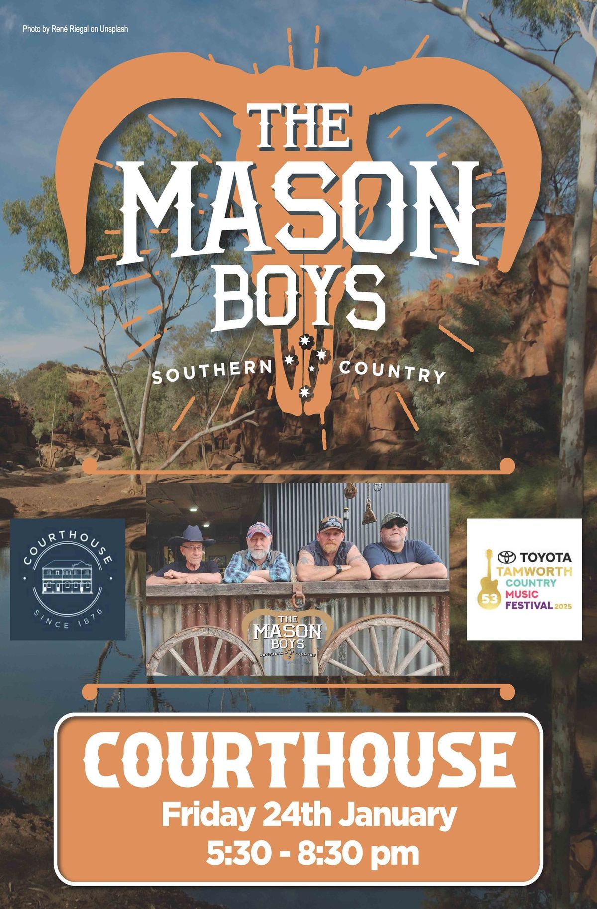 The Mason Boys at the Courthouse TCMF 2025