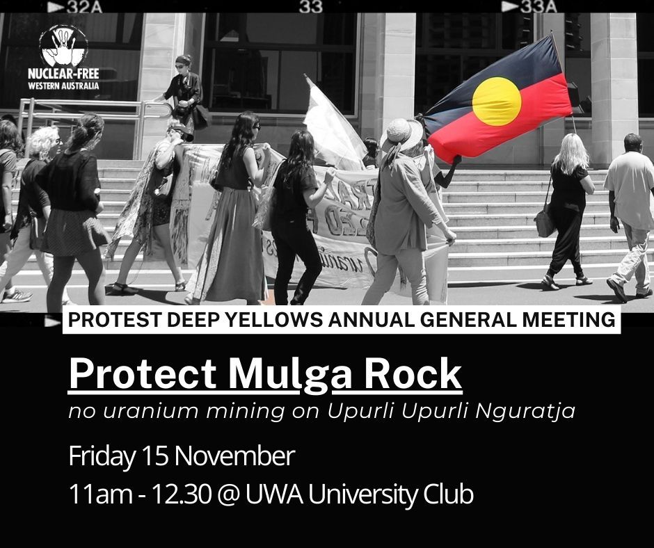 Protect Mulga Rock! rally against Deep Yellow