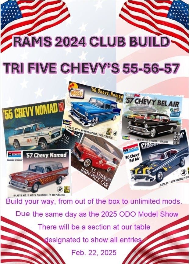 RAMS 3rd Annual Club Build - Tri 5 Chevy's