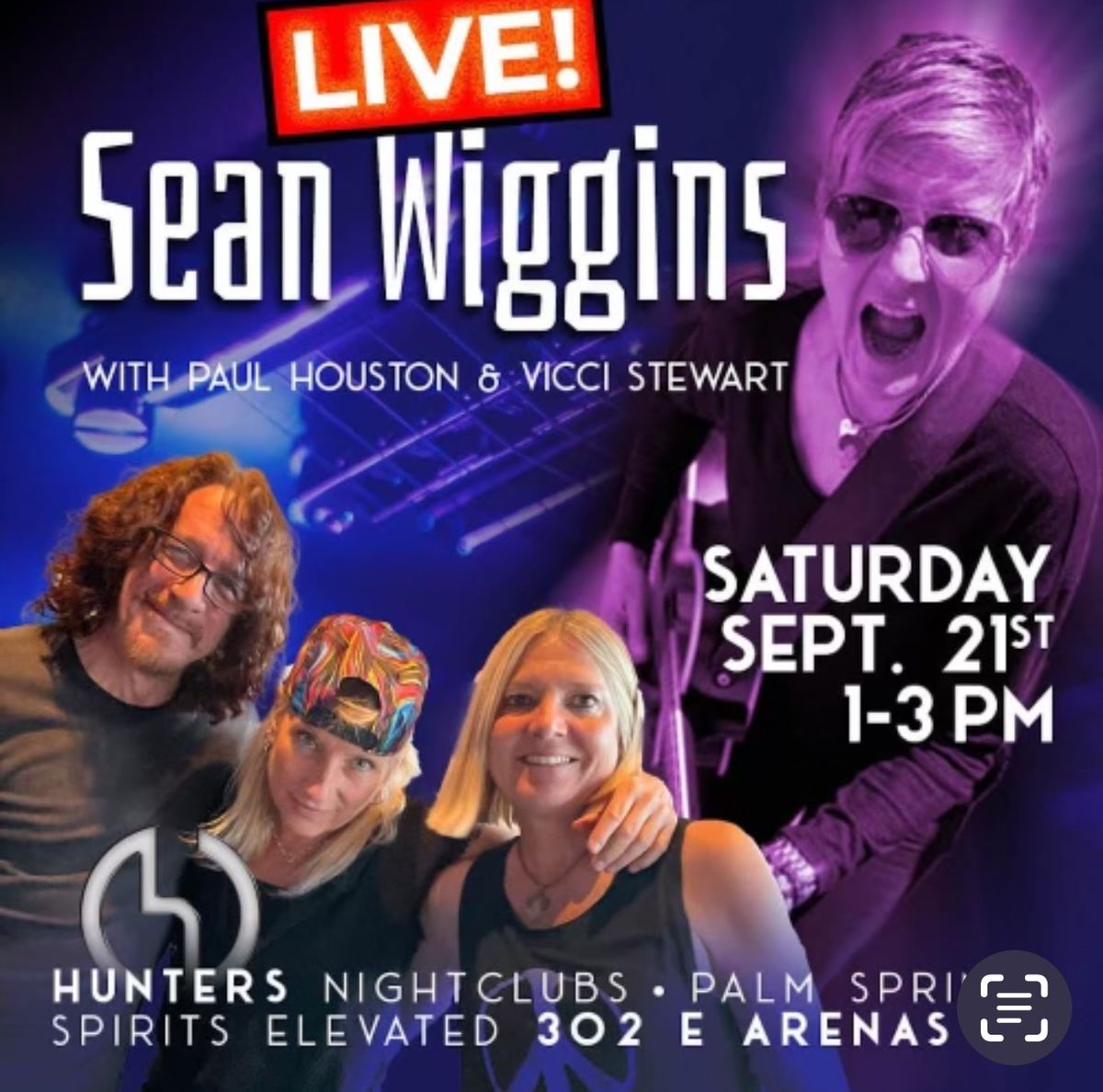 SEAN WIGGINS, LIVE! AT HUNTERS, PALM SPRINGS 