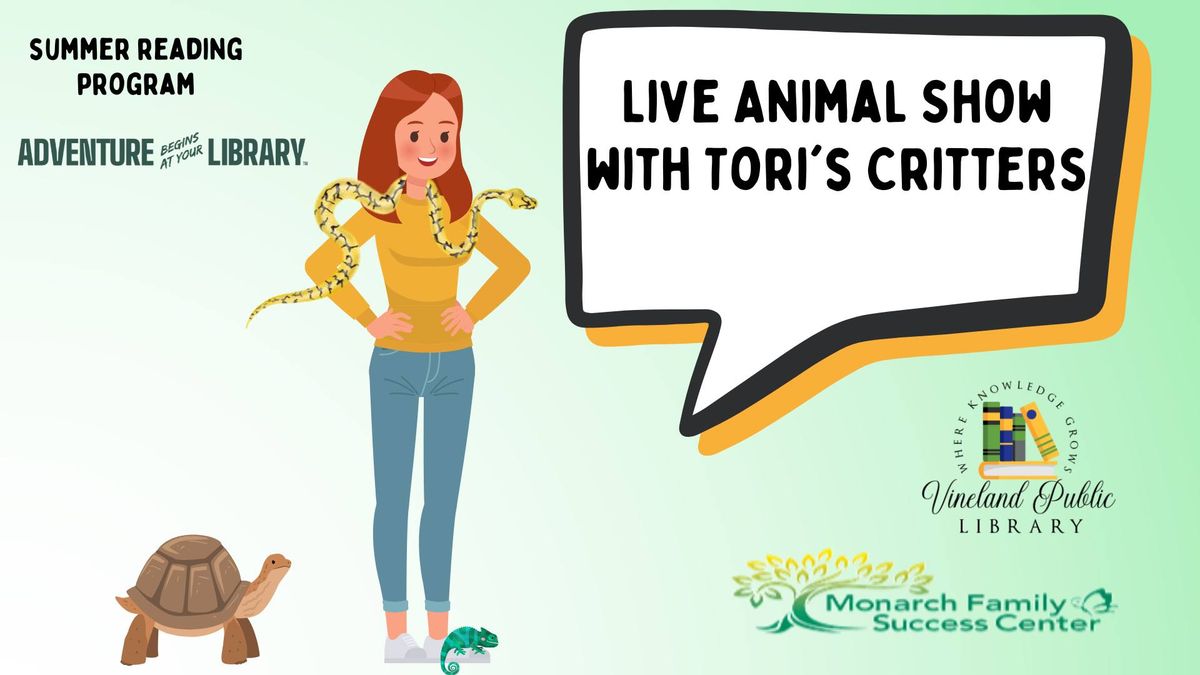 Family Night: Live Animal Show with Tori's Critters - ages 12 & younger