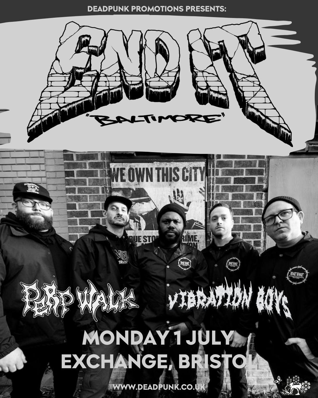 End It, Perp Walk and Vibration Boys at Exchange, Bristol